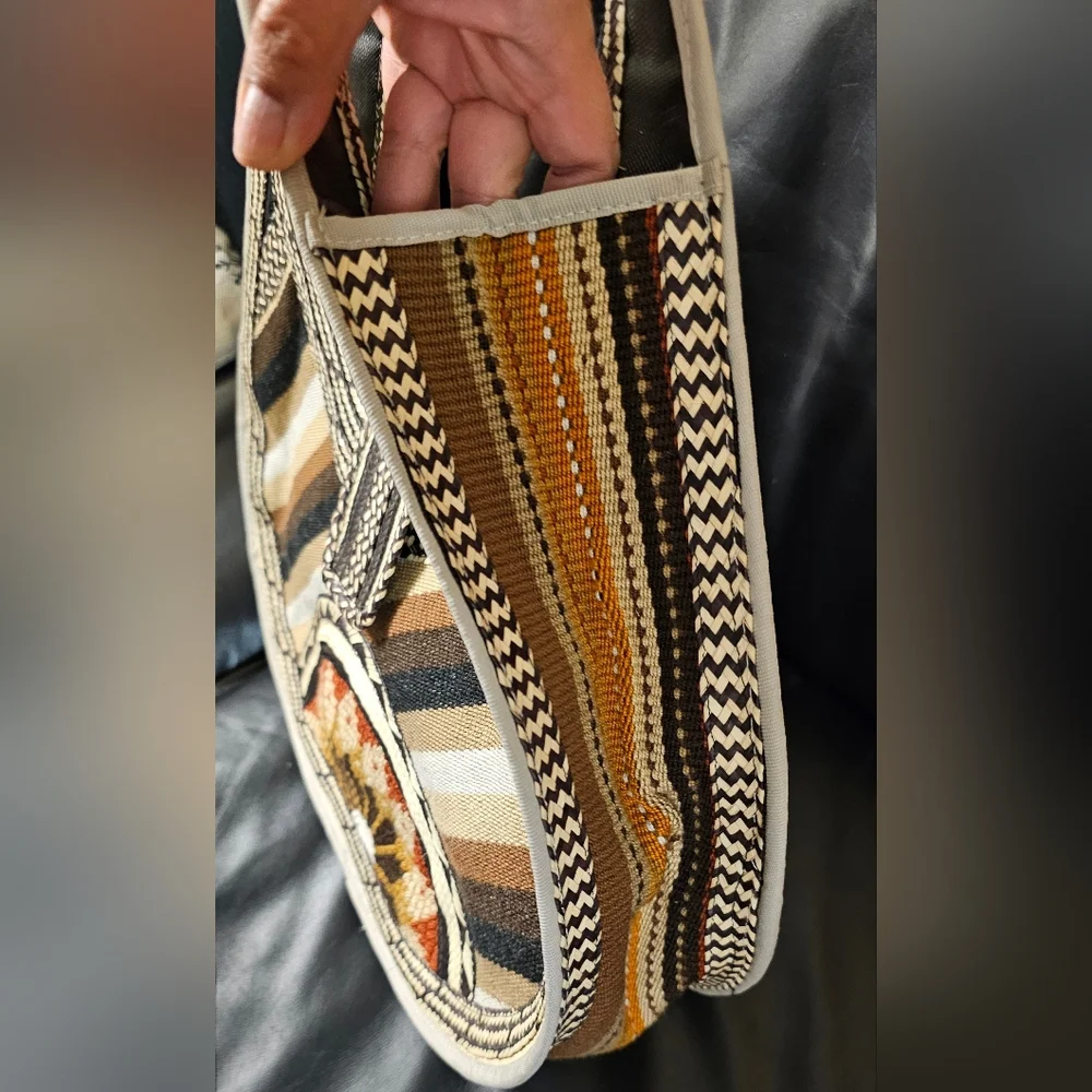 Columbian Handmade Artisan Bohemian Woven Purse NWOT - Picture 5 of 8
